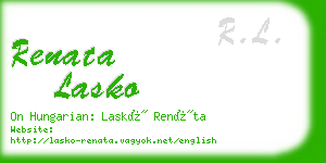 renata lasko business card